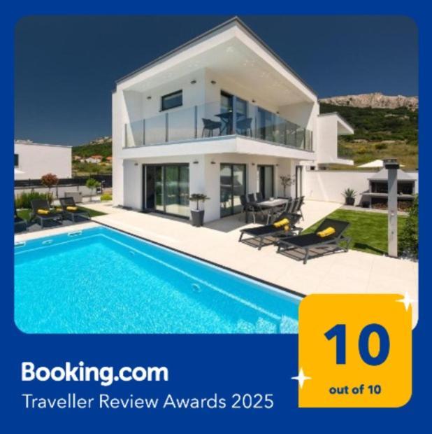 Villa Supernus With Heated Pool 巴斯卡 外观 照片